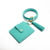 Fashion Solid Color Pu Leather Women's Bag Pendant Keychain 1 Piece