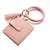 Fashion Solid Color Pu Leather Women's Bag Pendant Keychain 1 Piece