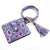 Fashion Solid Color Pu Leather Women's Bag Pendant Keychain 1 Piece