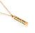 Fashion Solid Color Rectangle Stainless Steel Plating Pendant Necklace 1 Piece