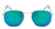 Fashion Solid Color Resin Polygon Full Frame Women's Sunglasses