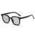 Fashion Solid Color Resin Square Full Frame Women's Sunglasses