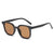 Fashion Solid Color Resin Square Full Frame Women's Sunglasses