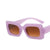 Fashion Solid Color Resin Square Full Frame Women's Sunglasses