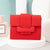 Fashion Solid Color Square Buckle Small Wallet