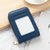 Fashion Solid Color Square Zipper Card Holder