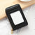 Fashion Solid Color Square Zipper Card Holder