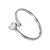 Fashion Solid Color Stainless Steel Hollow Out Open Ring 1 Piece