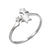 Fashion Solid Color Stainless Steel Hollow Out Open Ring 1 Piece