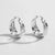 Fashion Solid Color Stainless Steel Plating Hoop Earrings 1 Pair