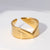 Fashion Solid Color Stainless Steel Plating Open Ring 1 Piece