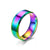 Fashion Solid Color Stainless Steel Rings Metal Stainless Steel Rings