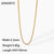 Fashion Solid Color Stainless Steel Titanium Steel Plating Necklace 1 Piece