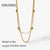 Fashion Solid Color Stainless Steel Titanium Steel Plating Necklace 1 Piece