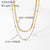 Fashion Solid Color Stainless Steel Titanium Steel Plating Necklace 1 Piece