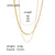 Fashion Solid Color Stainless Steel Titanium Steel Plating Necklace 1 Piece