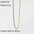 Fashion Solid Color Stainless Steel Titanium Steel Plating Necklace 1 Piece