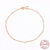 Fashion Solid Color Sterling Silver Plating Bracelets 1 Piece