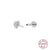 Fashion Solid Color Sterling Silver Plating Ear Studs 1 Piece