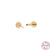 Fashion Solid Color Sterling Silver Plating Ear Studs 1 Piece