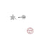 Fashion Solid Color Sterling Silver Plating Ear Studs 1 Piece