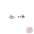 Fashion Solid Color Sterling Silver Plating Ear Studs 1 Piece