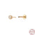 Fashion Solid Color Sterling Silver Plating Ear Studs 1 Piece