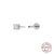 Fashion Solid Color Sterling Silver Plating Ear Studs 1 Piece