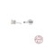 Fashion Solid Color Sterling Silver Plating Ear Studs 1 Piece