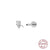 Fashion Solid Color Sterling Silver Plating Ear Studs 1 Piece