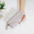 Fashion Solid Color Tassel Square Buckle Small Wallet Clutch Bag