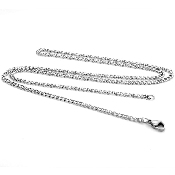 Fashion Solid Color Titanium Steel Necklace 1 Piece