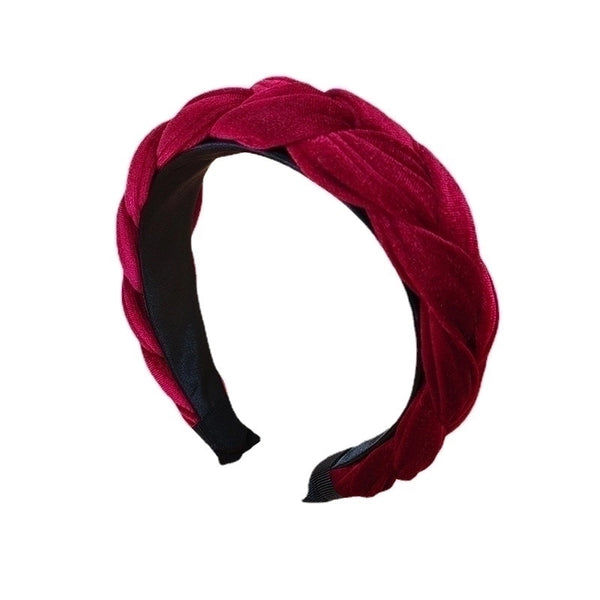 Fashion Solid Color Velvet Hair Band 1 Piece