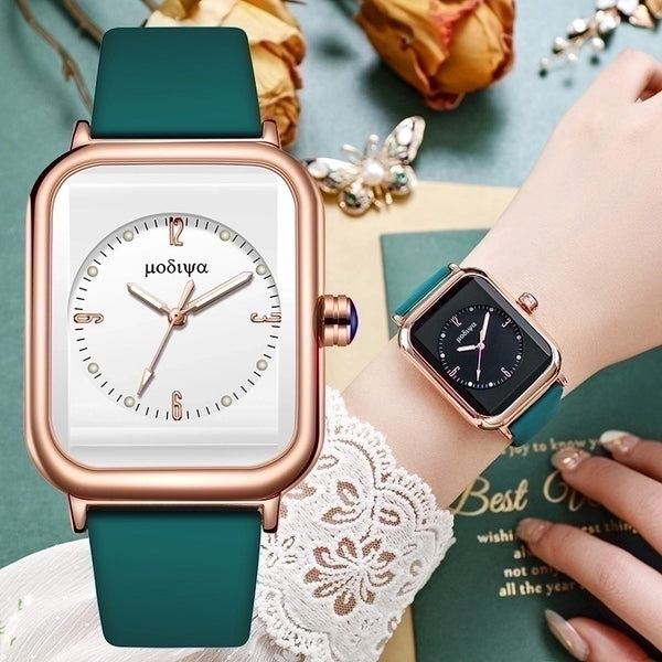 Fashion Square Buckle Quartz Women's Watches