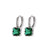 Fashion Square Copper Inlaid Zircon Ear Buckle Wholesale