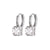 Fashion Square Copper Inlaid Zircon Ear Buckle Wholesale