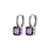 Fashion Square Copper Inlaid Zircon Ear Buckle Wholesale