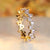 Fashion Square Copper Plating Inlay Artificial Diamond Rings 1 Piece