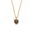 Fashion Square Heart Shape Stainless Steel Inlaid Zircon Gold Plated Necklace