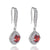 Fashion Square Inlaid Zircon Copper Drop Earrings Wholesale