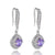 Fashion Square Inlaid Zircon Copper Drop Earrings Wholesale