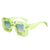 Fashion Square Pc Square Full Frame Women's Sunglasses