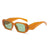 Fashion Square Small Frame Female Wide Leg Sunglasses