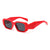 Fashion Square Small Frame Female Wide Leg Sunglasses