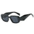 Fashion Square Small Frame Female Wide Leg Sunglasses