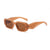 Fashion Square Small Frame Female Wide Leg Sunglasses