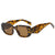 Fashion Square Small Frame Female Wide Leg Sunglasses