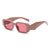 Fashion Square Small Frame Female Wide Leg Sunglasses