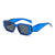 Fashion Square Small Frame Female Wide Leg Sunglasses