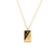 Fashion Square Stainless Steel Plating Inlay Zircon Pendant Necklace 1 Piece